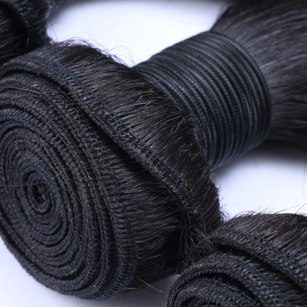 Unprocessed raw virgin brazilian human hair silk straight YL016